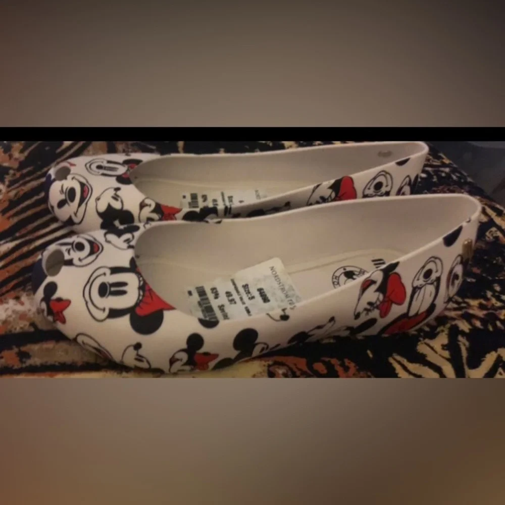 Melissa Minnie Mouse Ballet Disney Flats Size 5 - Picture 4 of 10